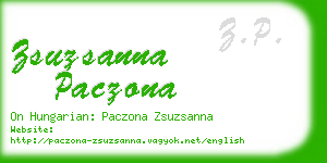 zsuzsanna paczona business card